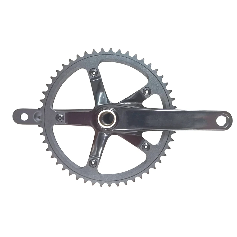Customized Titanium Crankset 8M 60T Alloy Folding Roadbike Square Bike BMX MTB Metal Crank Arm