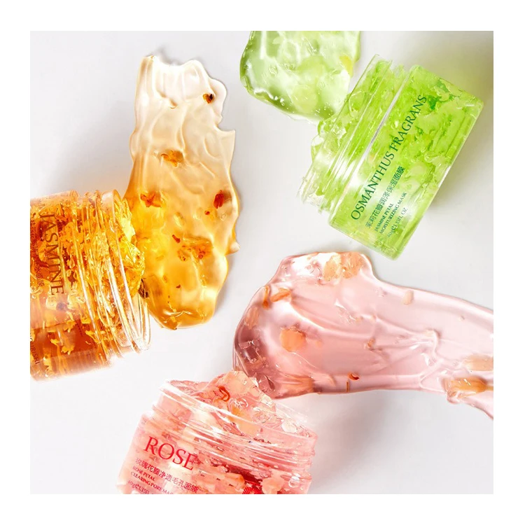 Acne Whitening Jasmine Rose Wrinkle Cream Repair Gel Firming Anti-aging Beauty Care Moisturizing Face Mask