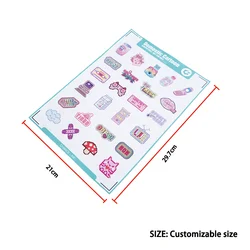 Custom UV Transfer Stickers Custom Label Pressure Sensitive Paste Cold Transfer Stickers Logo
