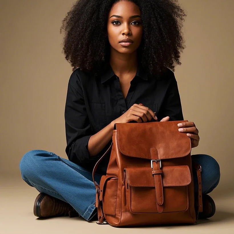 Multifunctional Vegan Leather Diaper Bag Backpack Waterproof Newborn Baby Diaper Bags Leather Mommy Bag