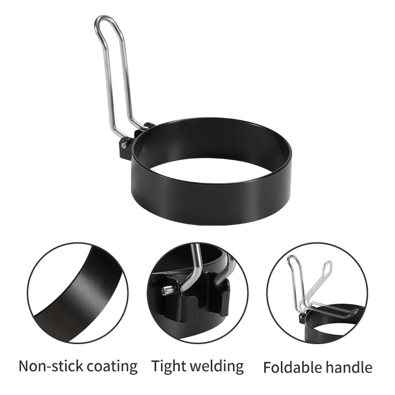 Stainless Steel Egg Frying Rings Mold Omelette Artifact Egg Ring Non Stick Mold Shaper Circles Frying Shaping Eggs