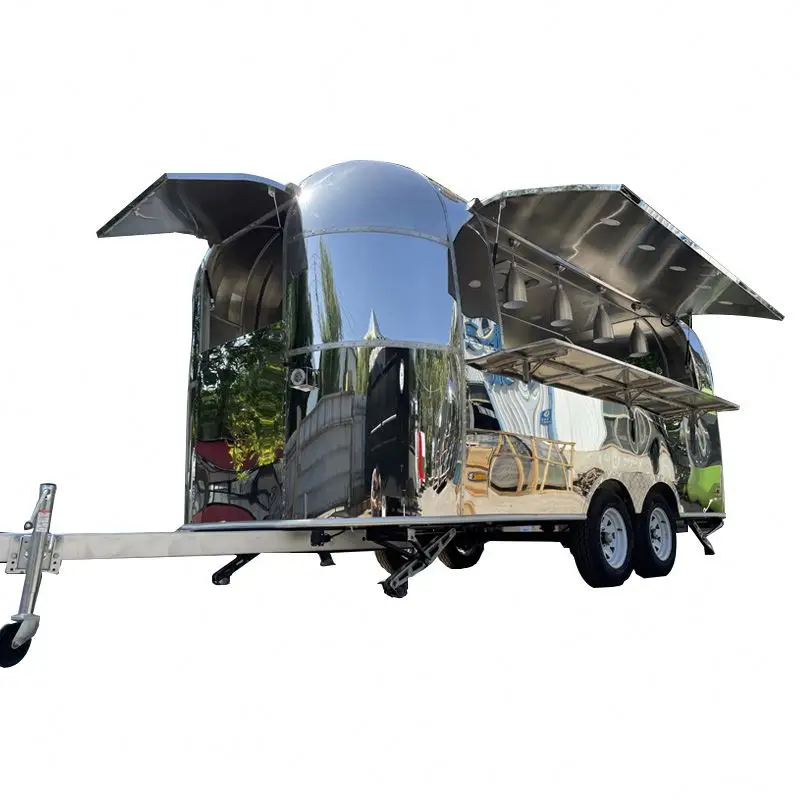 Factory price fast beer wagon food truck airstream food trailer with DOT