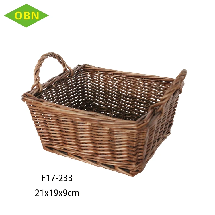 Wholesale Mini Wicker Baskets Storage REGULAR wholesale cheap handmade handle decorative wicker fruit baskets with handles