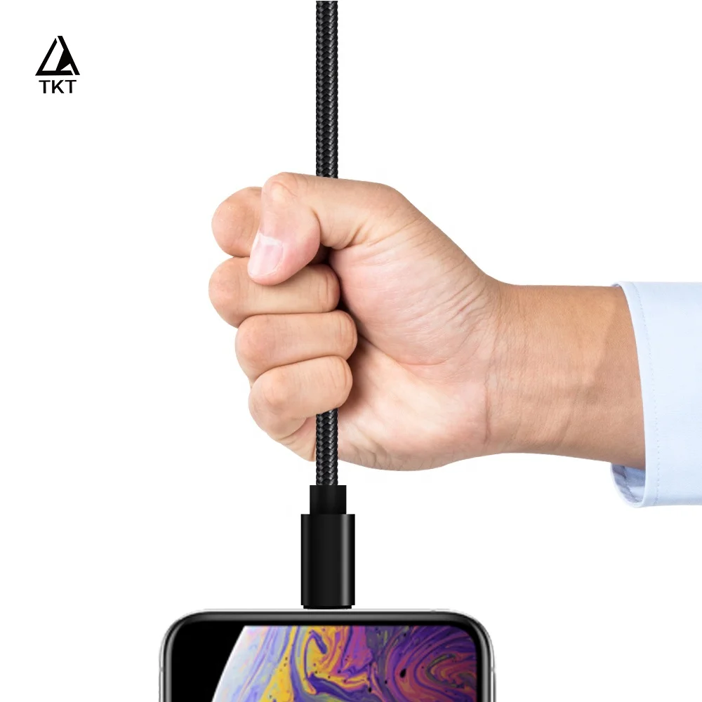 Amazon Hot Selling  mobile charger cable 3FT 6FT 10FT Nylon Braided MFi Cable USB Cord Charging for iPhone X/7/8/6S/5S