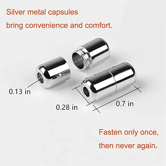 No Tie Elastic Shoe Laces Lock Buckles Accessory Tip Ends Connector Metal Capsule Clasps