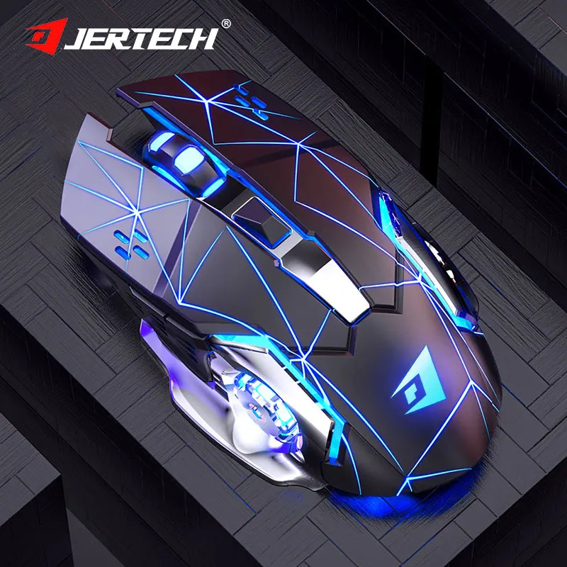 Hot Selling Jertech W200 Custom Mech Computer Games USB Desktop Office Computer Games Gaming Wireless Gamer Mouse