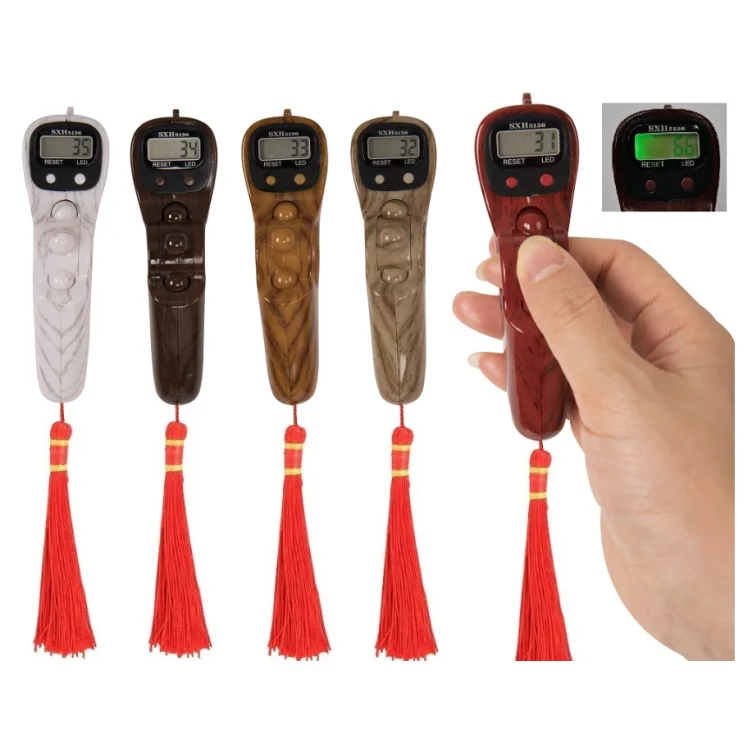 Factory cheap Muslim LED finger Tasbih Digital Tally Counter electronic rosary counter 10 colour  hand tasbeeh Beads counter