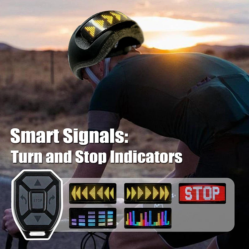Smart APP Bluetooth LED Display Helmet Sports Mountain Motorcycle Outdoor Riding Bike LED Helmet Light