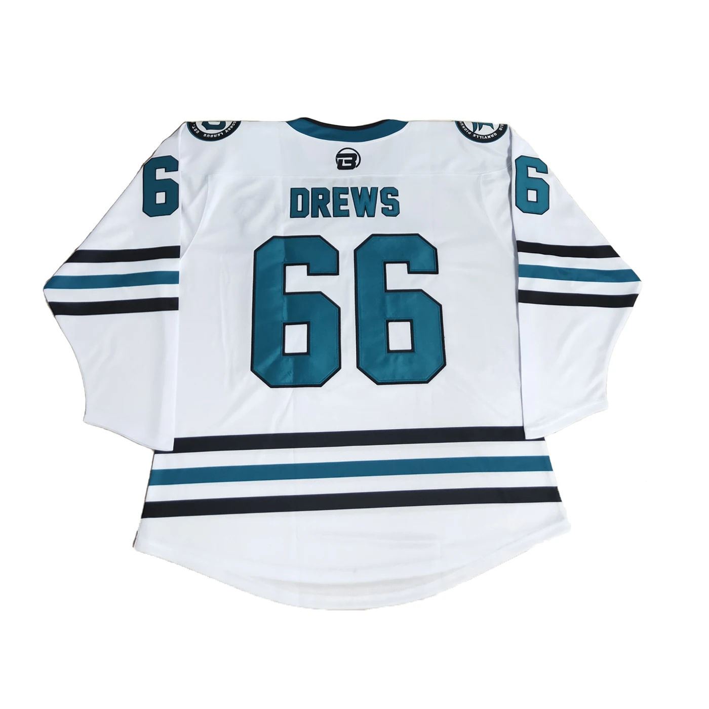 Custom long sleeve embroidery ice hockey team jersey uniforms