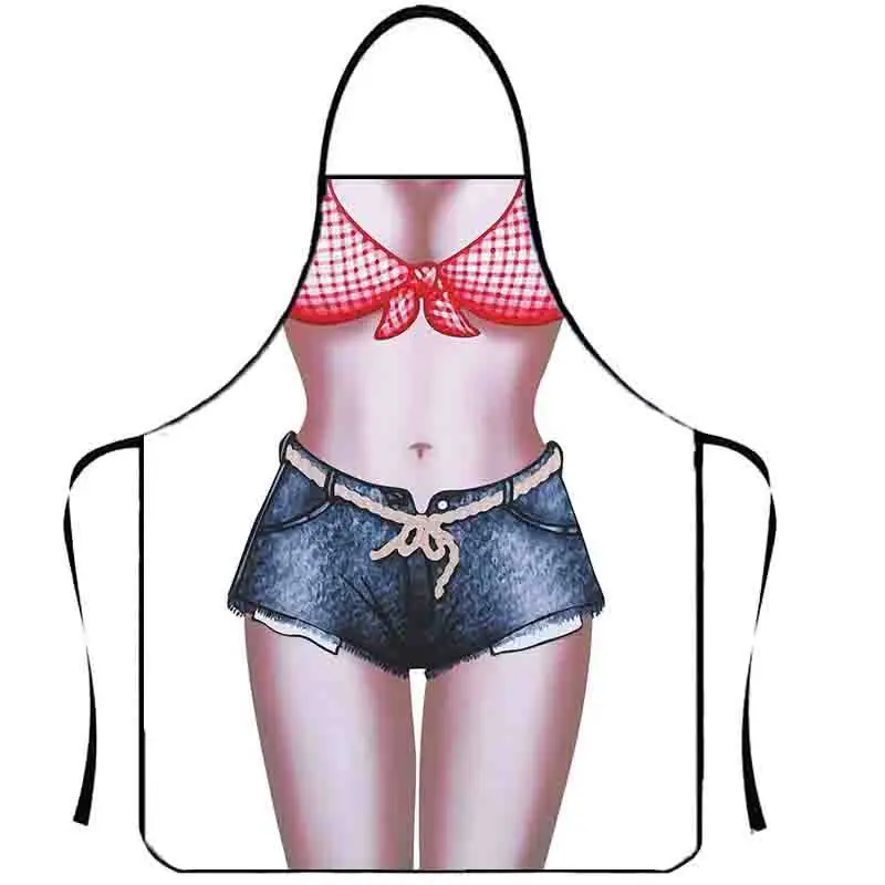 Bikini beauty nurse personalized sexy halter simple style apron antifouling funny