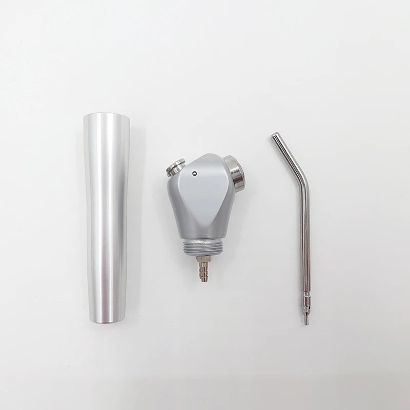 Стоматологический воздушно-Водный шприц с серой прямой трубкой автоклавируемый. С наконечником шприца