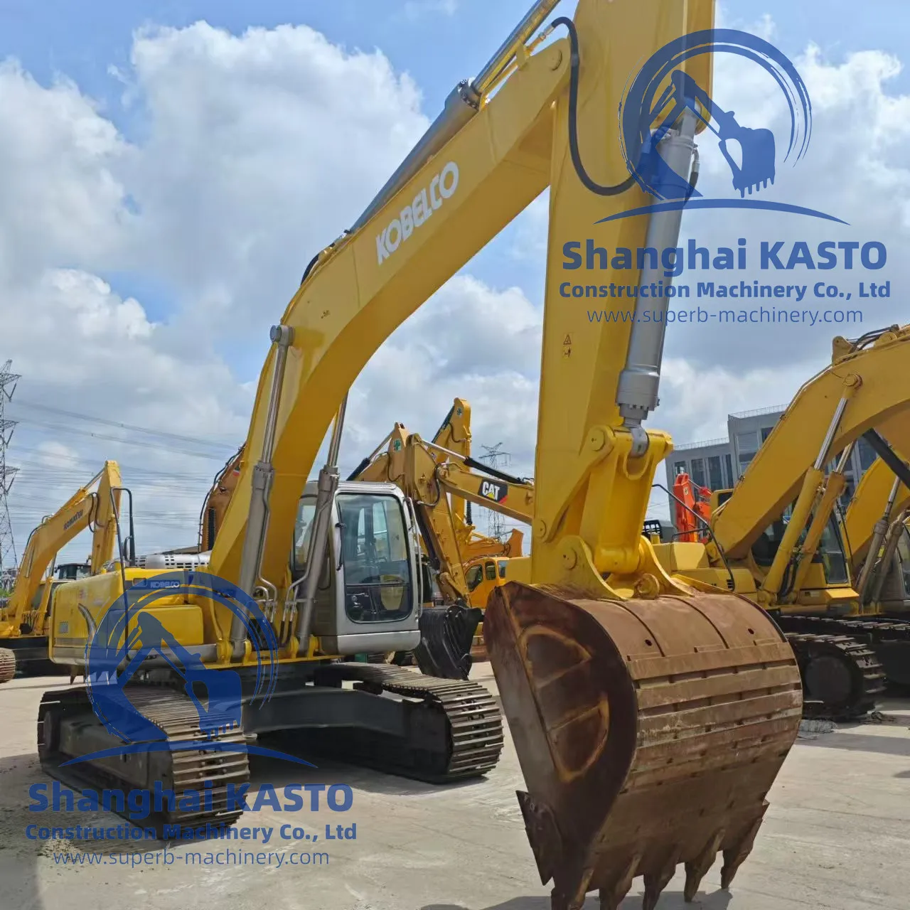 Hot selling machine Japanese brand large 35 ton used excavator Kobelco SK350 price cheap selling machine in China