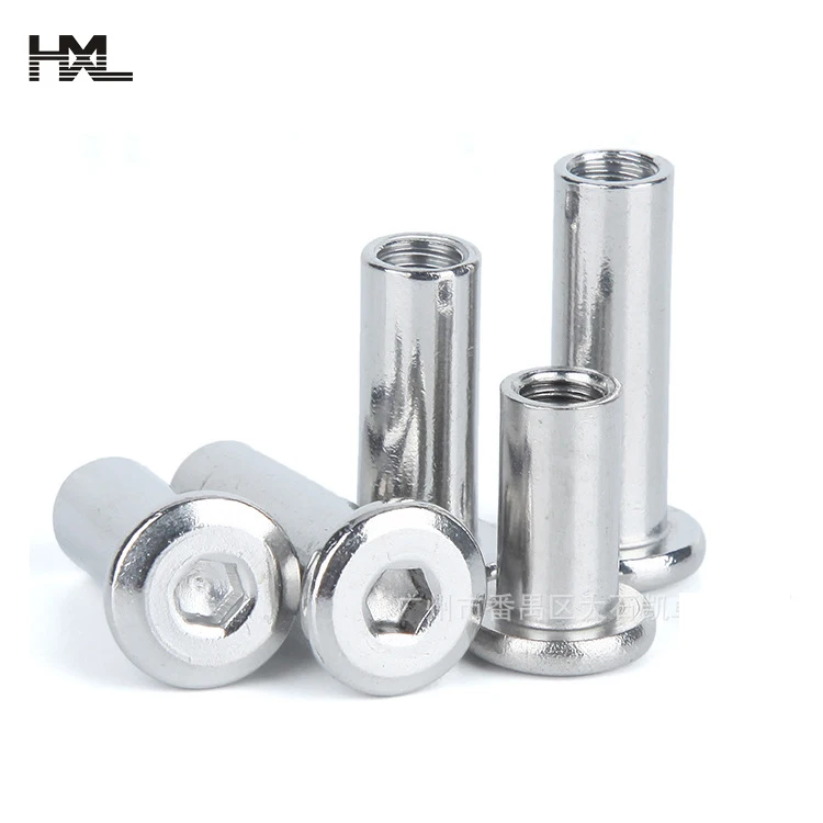Custom Steel Black Oxide Hex Socket Button Head Sleeve Nut