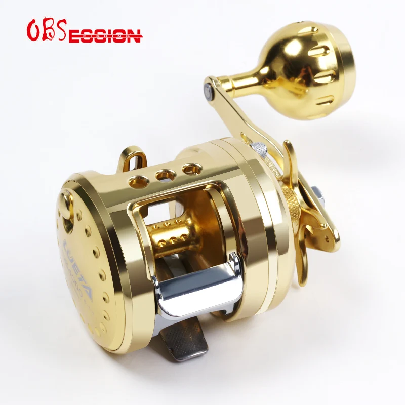 WGS Металлические легкие катушки для медленного заброса приманки 9 шарикоподшипников 5,1: 1 морские катушки для морской приманки для забрасывания морской лодки Троллинговые рыболовные катушки