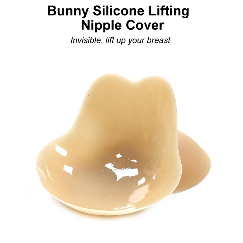 Rabbit Nipple Cover Push Up Silicone Nipple Cover Lifting Nipple Cover
