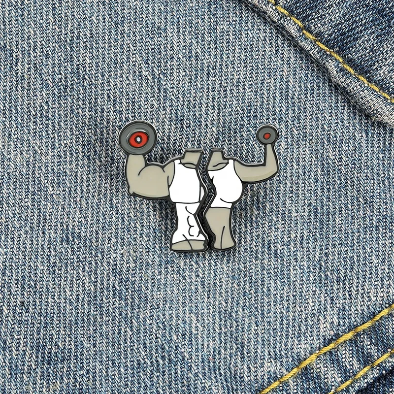 2 шт. карты фитнес пары для гимнастического зала брошь шоколад кока-колы попкорн pin рюкзак Нагрудный Знак оптовая продажа