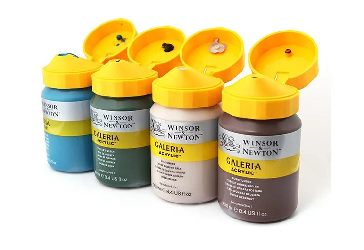 Amazon Hot Selling Winsor & Newton Single One Color Box 250ML Galeria Acrylic Paint For Fabric And Canvas Painting