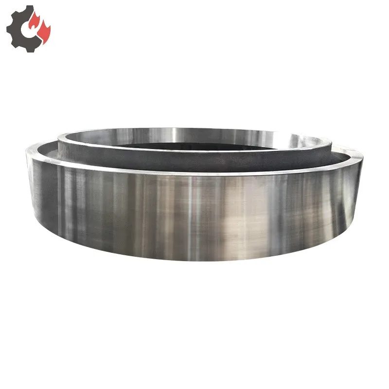Wangli large diameter forging steel rotary kiln tyre rolling riding ring cement kiln tyre