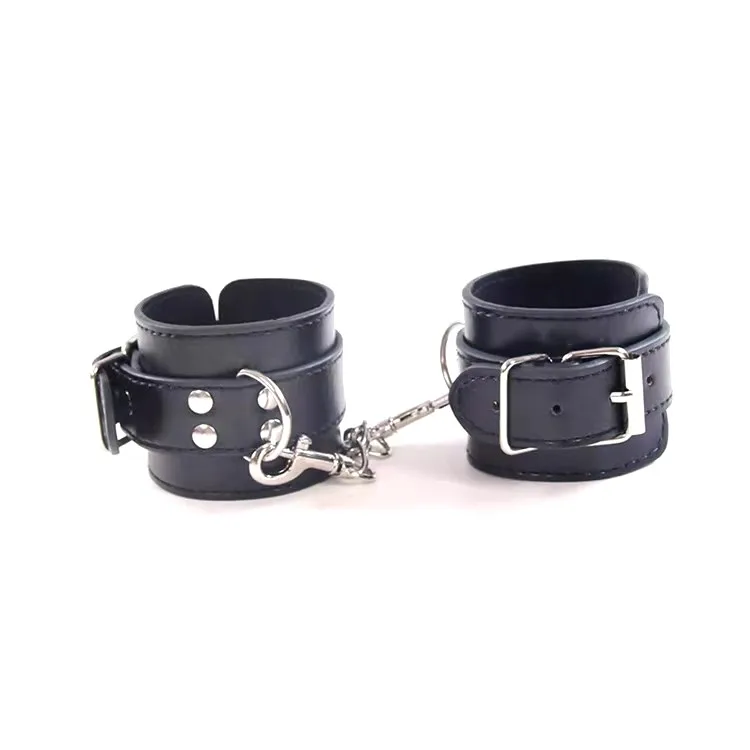 Black Color Lockable Sex Toy BDSM Sex Bondage Tool Set For Adult