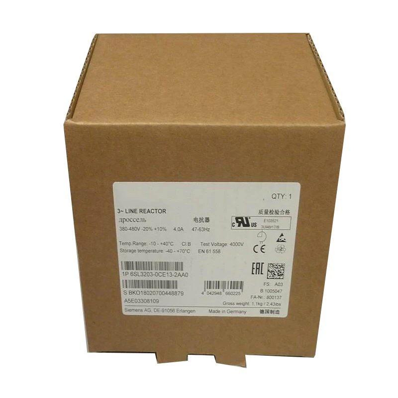 Новый оригинальный 6SL3203-0CE13-2AA0 6sl32030ce132a0 SINAMIC Power Reactor на складе
