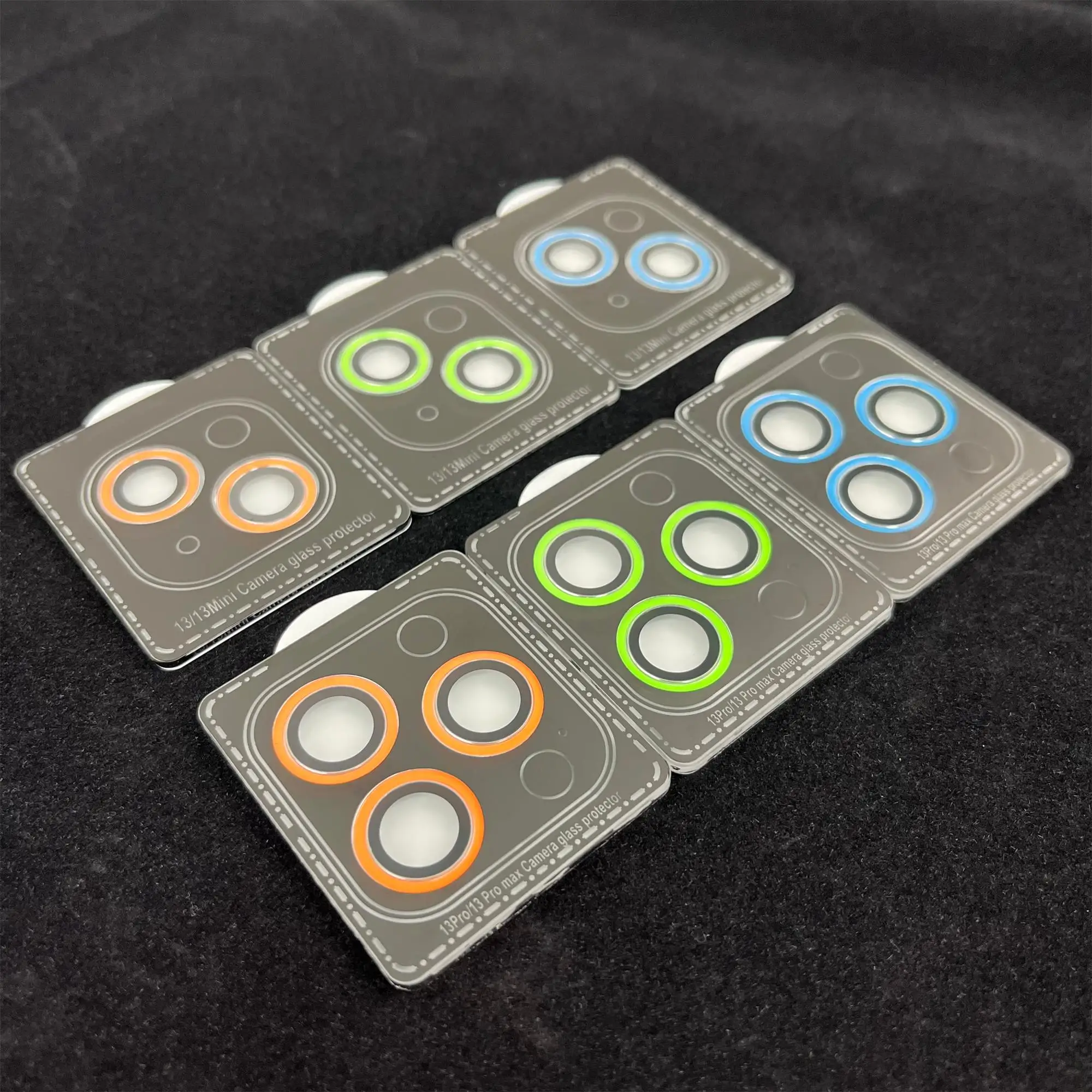 3D Night Light Len Protector For iPhone 13 Camera Lens Cover Protector Camera Protector Colored Fluorescent Luminous