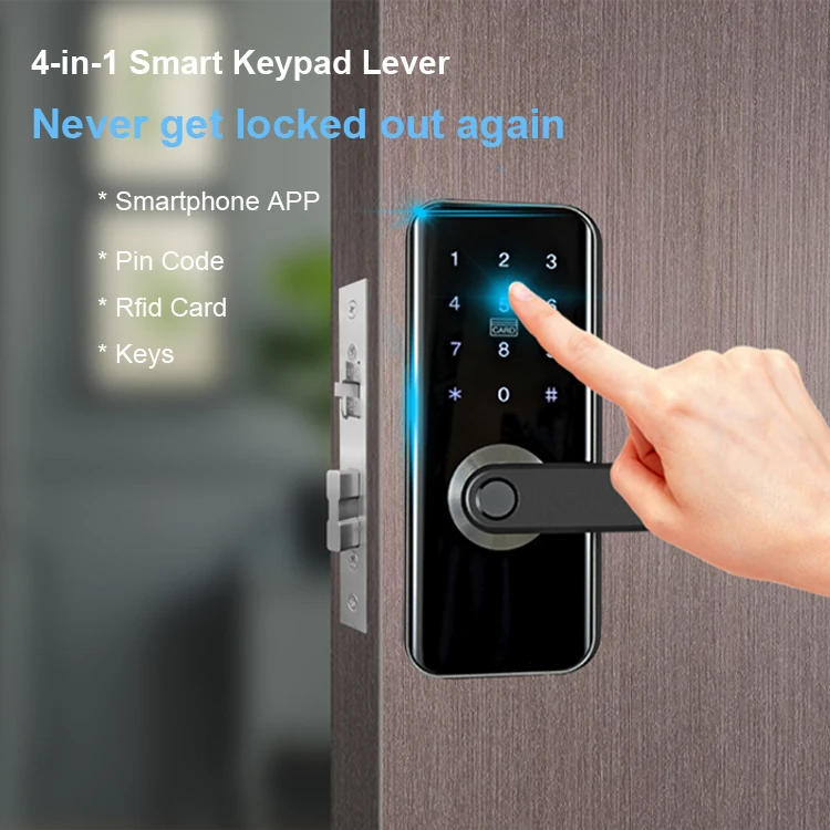 Security Fingerprint Door Lock Waterproof Smart Digital Zinc Alloy For