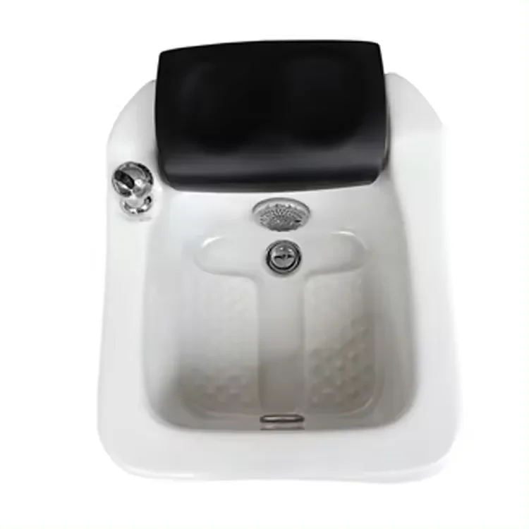 Beauty Salon Pedicure Spa Bowl Stations Spa Tubs Foot Therapy Footbath Pedicure Sink with Surfing Light
