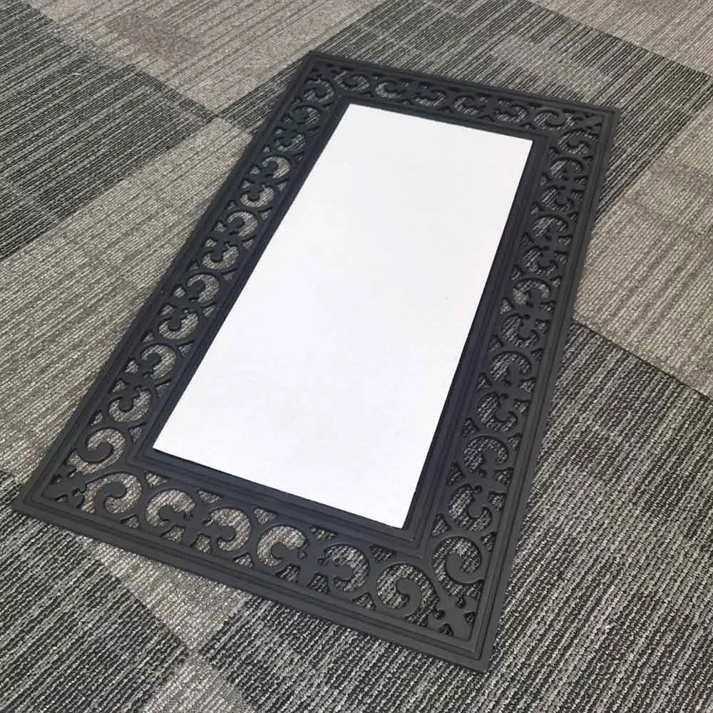 UV Printing Sublimation Blank Non Woven Fabric Recycled Rubber Entrance Outdoor Door Mats