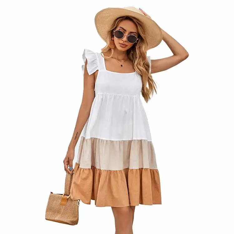 Clothing-Manufacturers Brand Women Casual Boheme Dress Elegant Romantic Wedding White Lace Midi Dresses