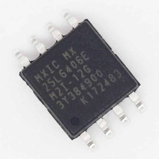 Mx25l6406 Nor Flash Serial-Spi 3.3V 64M-Bit 64M/32M X 1/2-Bit 8Ns 8-Pin Sop Ic Chip Mx25l6406e