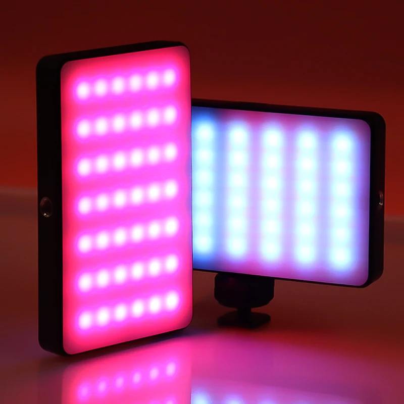 IBELIEVE Ambient Portable Lamp with LED RGB Light Effect for Photography Studio Fill Light with PC Panel Fill Light