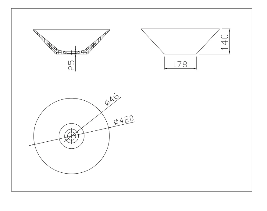 Bathroom Round Bowl Lavatory Vanity White Ceramic Art Wash Basin Bathroom Vessel Sink