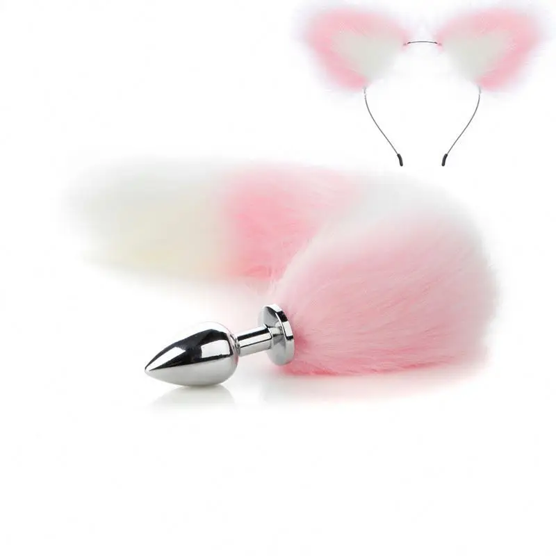 Anal Butt Plug With Fox Tail Sex Toys For Woman Sex Roleplay Game Anal Plug Furry Tail Butt Plug Sm Bondage Restraint Anal Toy