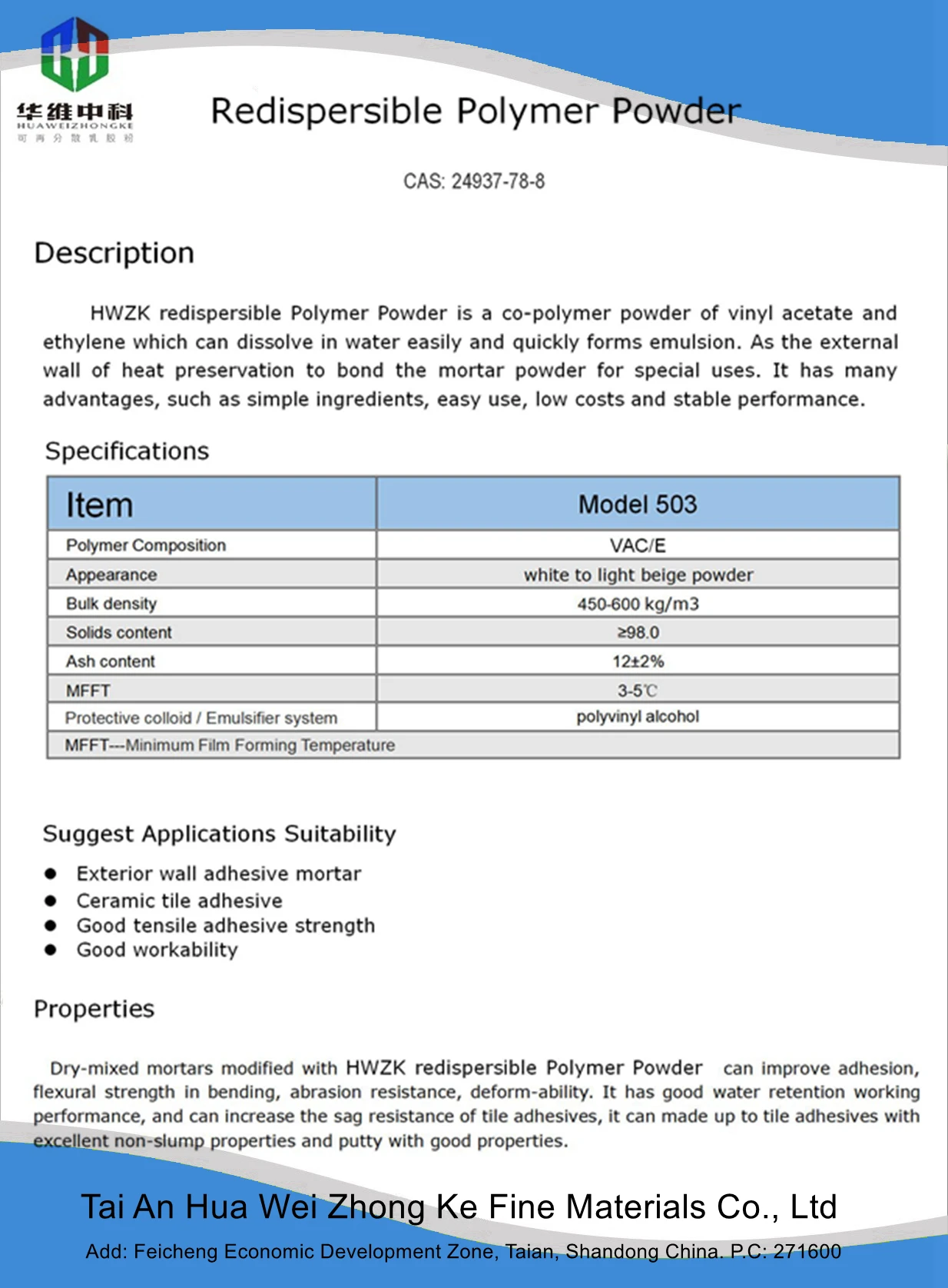 rdp Vac /E  similar to wacker exported to Russia   for tile adhesives, skim coats, joint compound