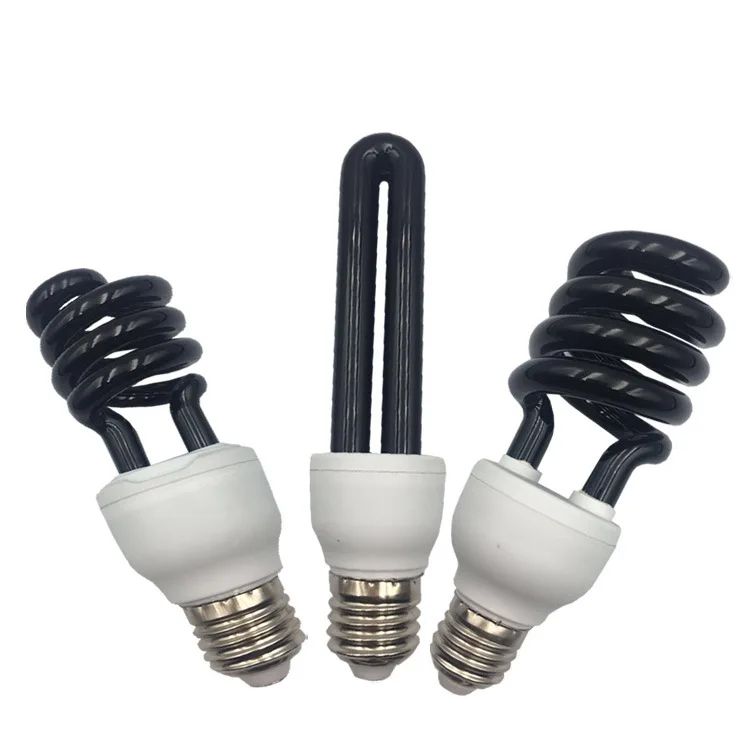 New Product E27 B22 Spiral Tube UV Lamp 10W 20W 30W 40W Black Light UV LED Bulb