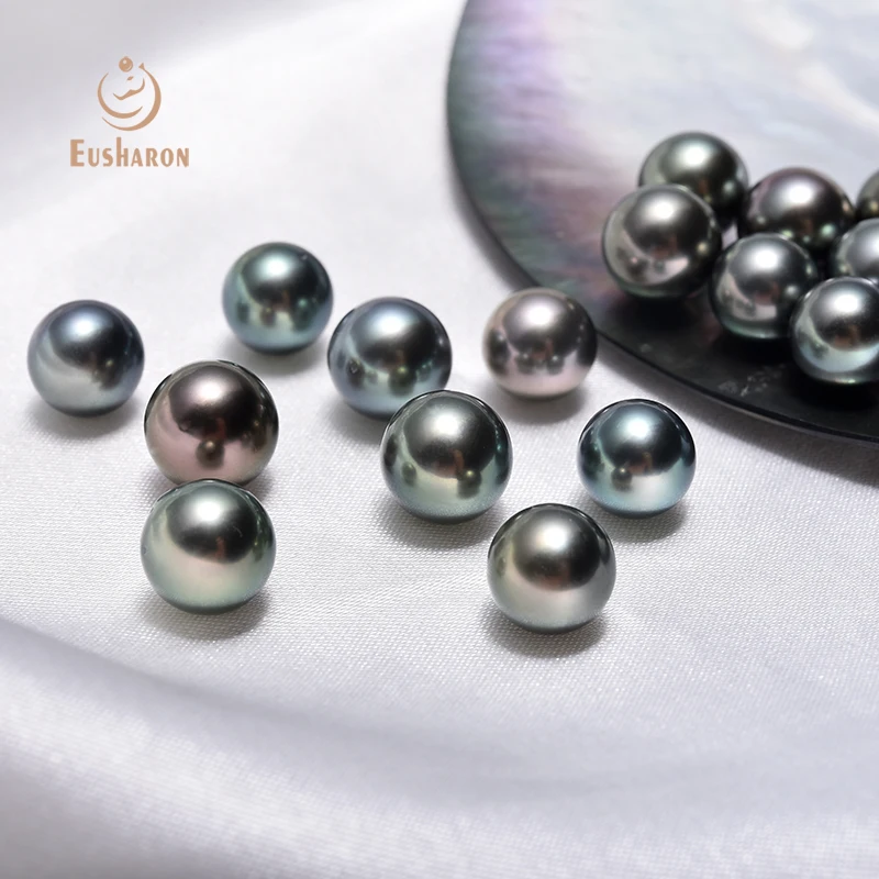 Wholesale 8-13mm AA+ Natural Round Seawater Tahiti Tahitian Pearls Loose
