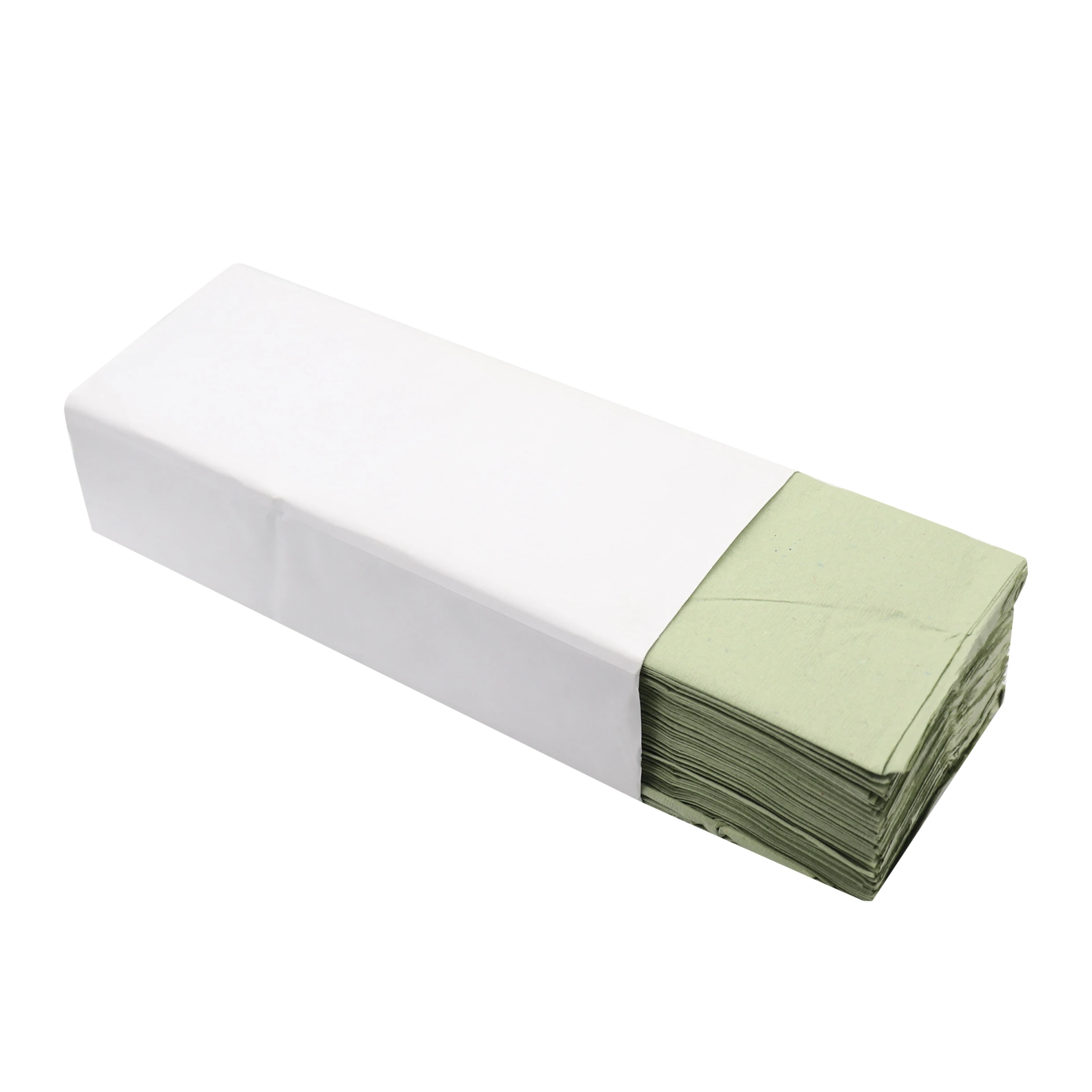 Qingshe оптом с фабрики под заказ 120 листы 1-PLY ручной вытирать бумажными полотенцами зеленого цвета C раза 100% дерево целлюлоза не бывшая в употреблении и папиросной бумаги