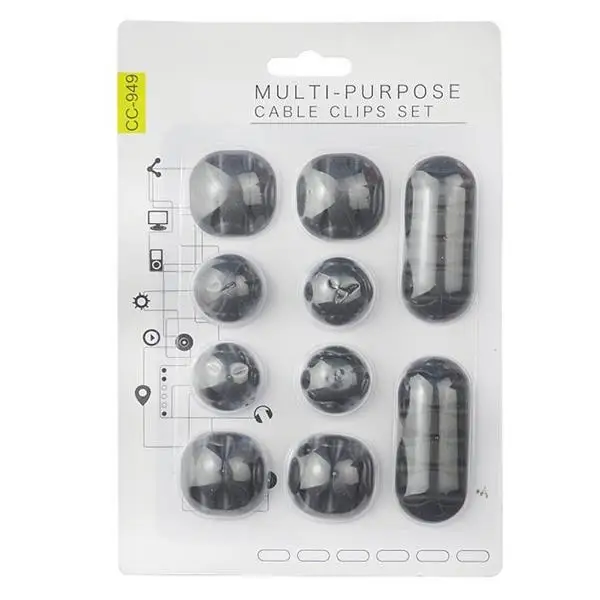 10 Mixed Muti Pack  Charger Magnetic Cable Holder Clips