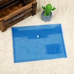 Factory Waterproof Clear Button Envelope Bag A4 Snap Button File Folder PP Plastic Document Folder