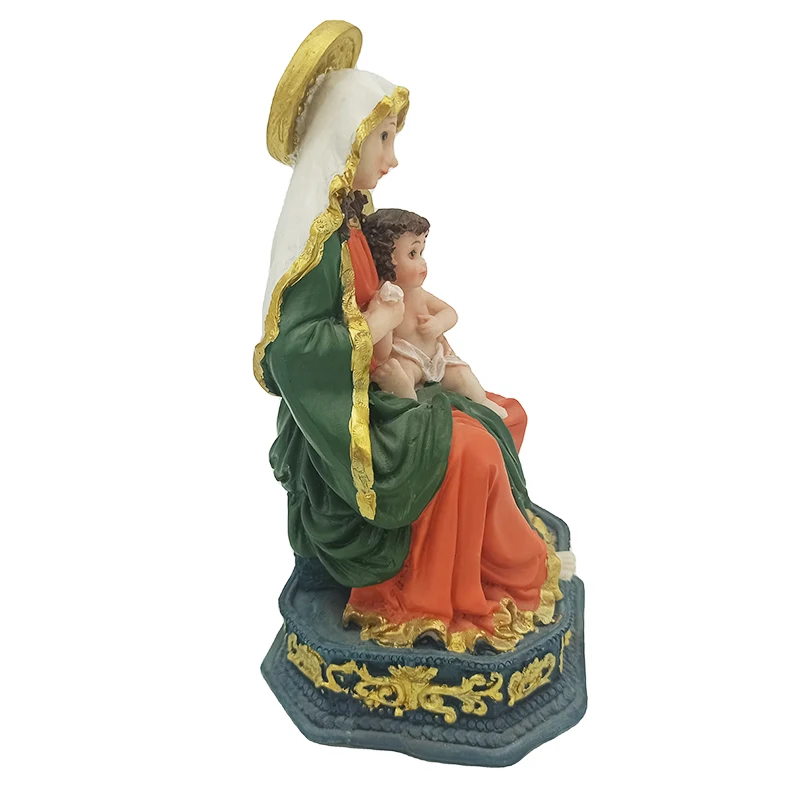Virgin Mary Figurine Catholic Statues and Religious Items Nativity Figurines Home Decoration Manufacturer Supply Resin Europe