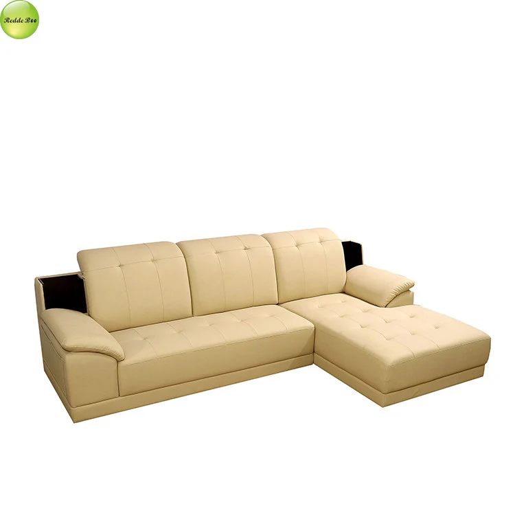 Russia leather l shaped sofa, Modern Leather Sofa Set Sectional Living Room Sofas