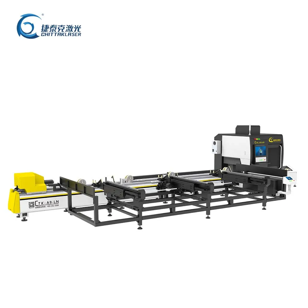 Automatic feeding laser cutting machine for 20mm-100mm metal pipe A9-LN