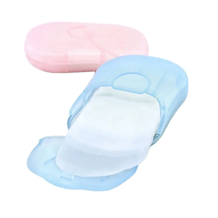 Drop Shipping Travel Disposable Soap Slice Portable Mini Customized Logo A Large Number Paper Soap Sheet