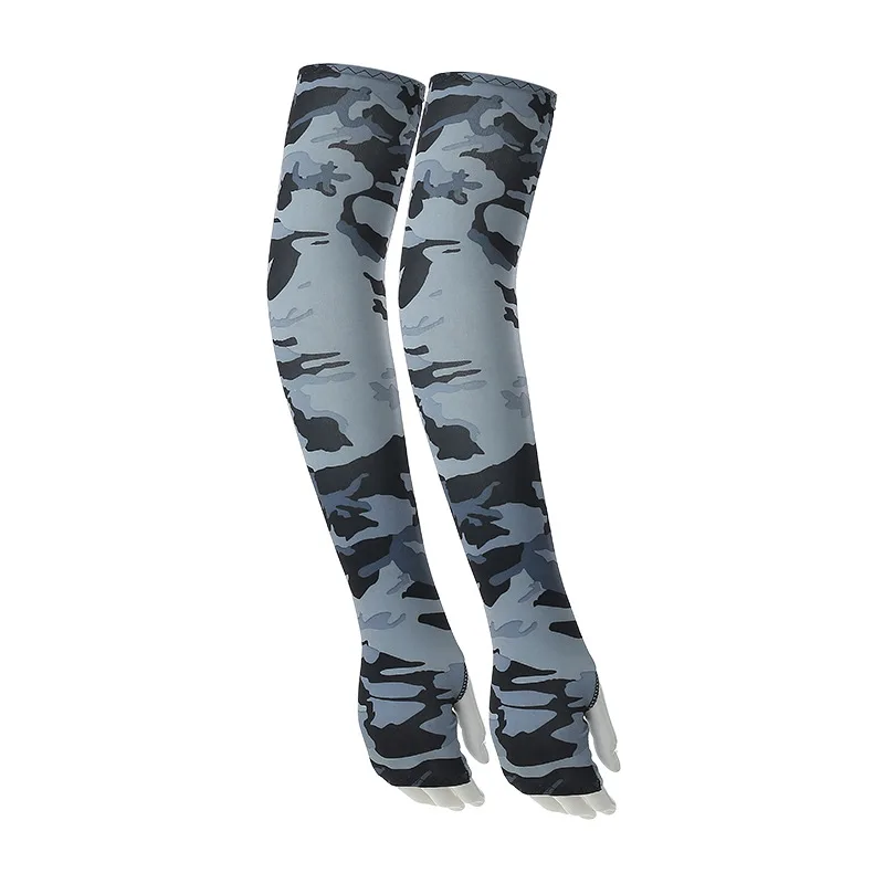 Yakeda Outdoor Sports Training Camouflage Men Sun Protection Sleeve Tactical Cycling Ice Silk Cooling Arm Sleeves