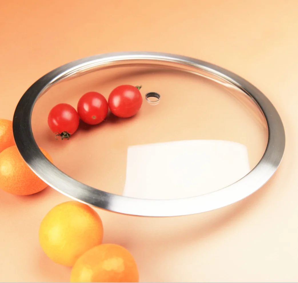F type Tempered Glass Lid For Kitchen Cookware Cooking Frying Pan Lid