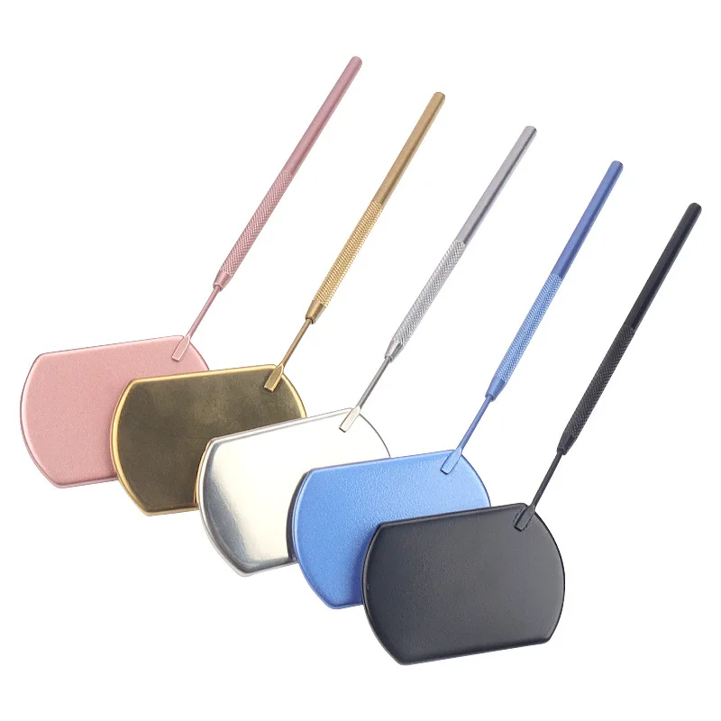 Wholesale Heart Shaped Handle Makeup Mirror Eyelash Extensions Kits Makeup Accessories Premade Fans