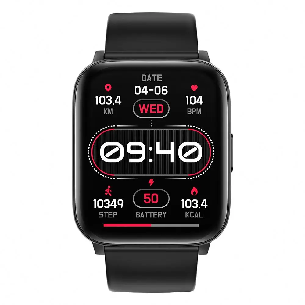 2024 T63B Sport Smart watch with Flashlight 1.83inch BT Call Waterproof Heart Rate Blood Oxygen Blood Pressure Smartwatch