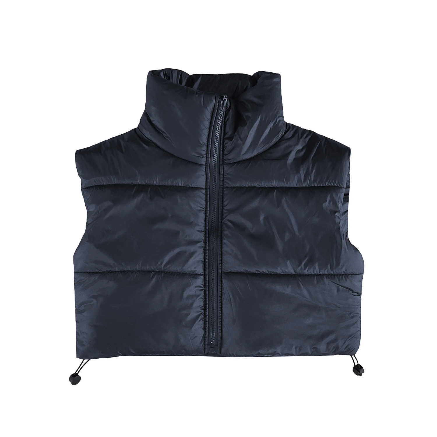 High Quality Ladies Puffer Coats Sleeveless Zipper Outwear Winter Waistcoat Plus Size Clothing Women Short Bomber Jacket