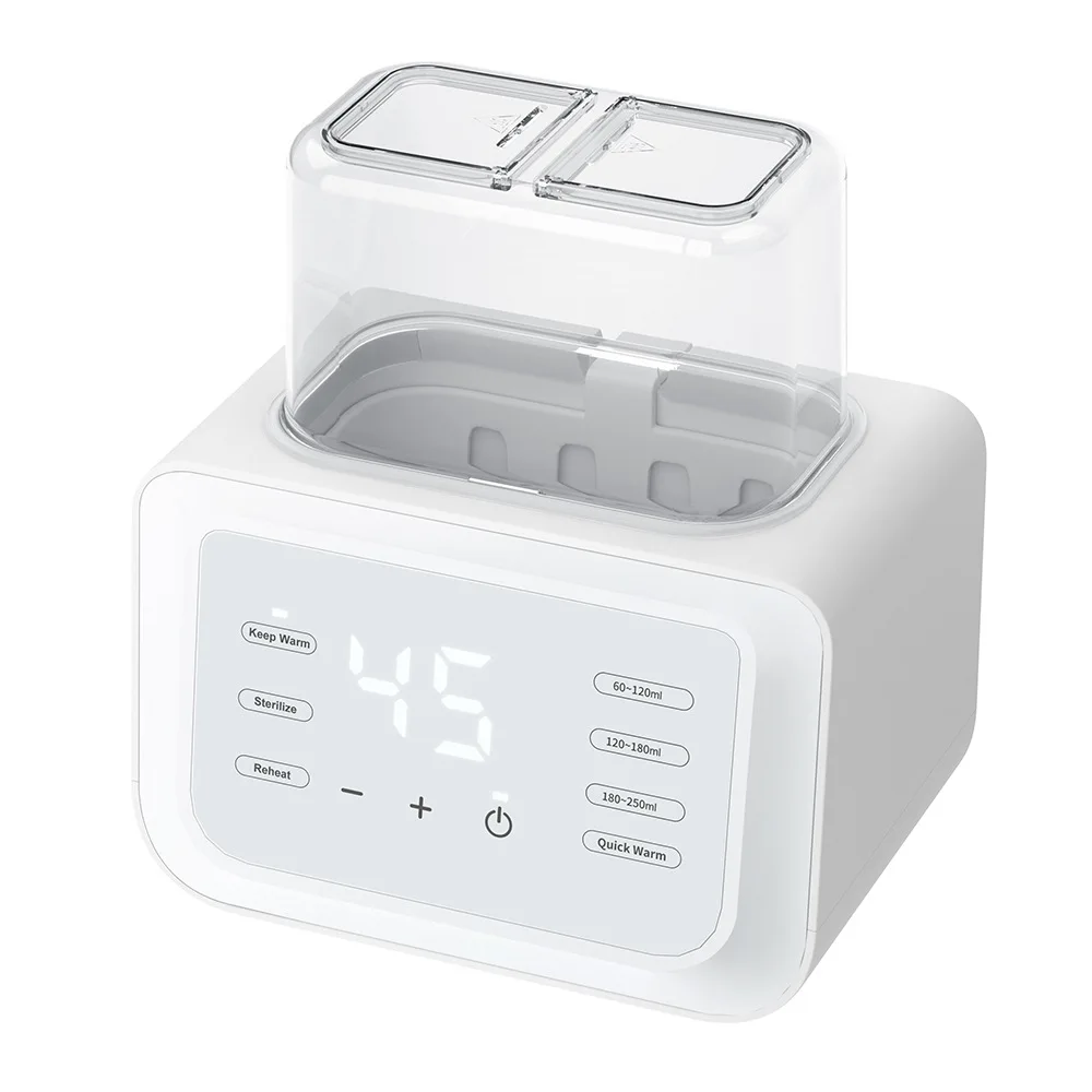 Double Bottle Warmer Multifunctional Double Bottle Warmer Automatic Milk Heating Breast Milk Warmer