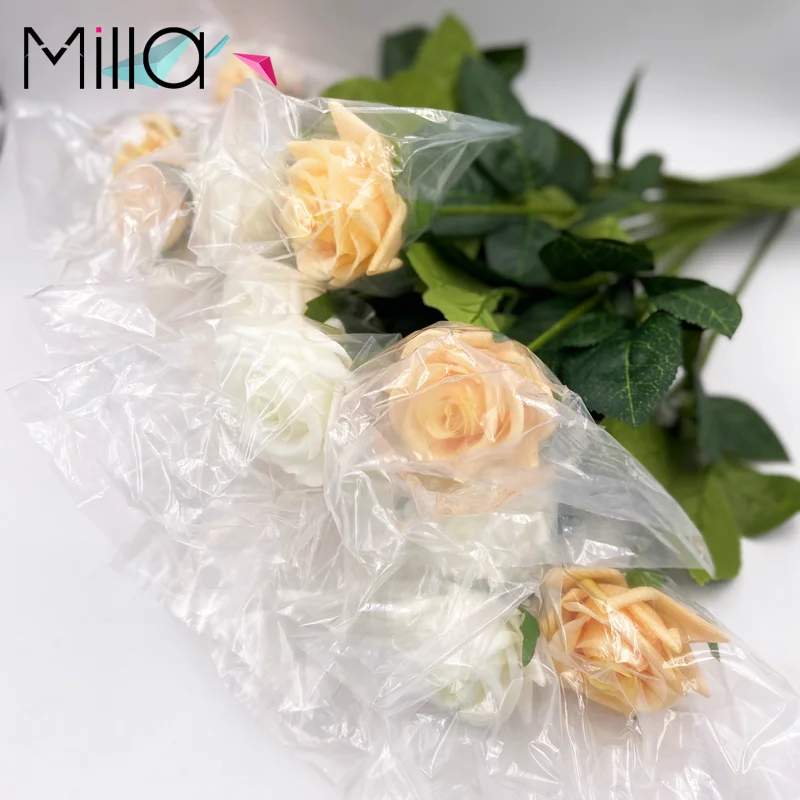 flowers for party hotel wedding table decorations Moisturizing Feel Bride Wedding Flower Bouquet Single Rose